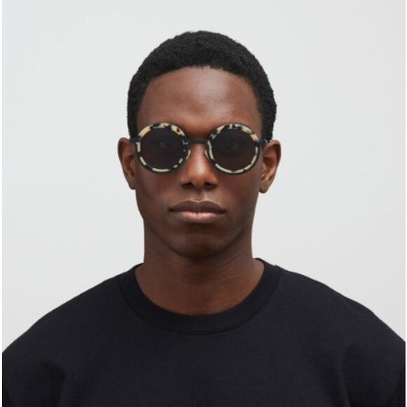 Mykita Unisex Black/Cream Phillys 953 Round Sunglasses main image 7
